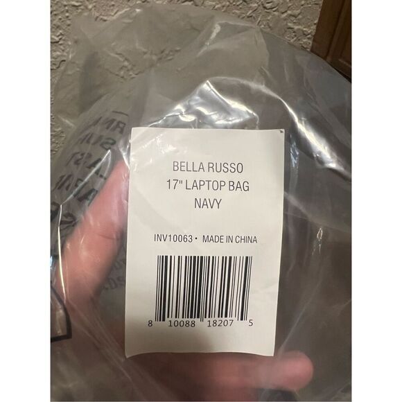 Bella Russo 17” Navy Laptop Bag NEW NO TAGS - Picture 15 of 15